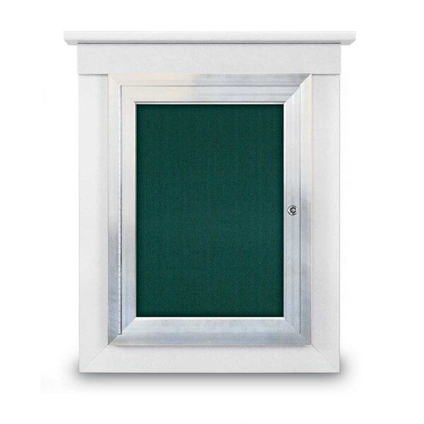 Sliding Glass Enclosed Letterboard, 72"x3, UV9007ACS-BRONZE-LICORI